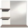 Miroir De Salle De Bain 3 Tablettes -MIROIR Soldes Magasin G 716684 A