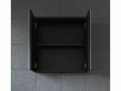 Meuble A Miroir Toledo 60x59 Cm - Noir - Miroir Armoire Miroir Salle De Bain 7 Meuble A Miroir Toledo 60x59 Cm - Noir - Miroir Armoire Miroir Salle De Bain -MIROIR Soldes Magasin G CNF B43959523 D