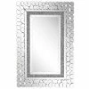 BELIANI Miroir Mural Argenté 60 X 90 Cm Pabu -MIROIR Soldes Magasin G CNF B45480142 B
