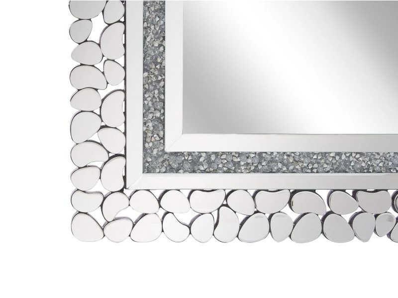BELIANI Miroir Mural Argenté 60 X 90 Cm Pabu 6 BELIANI Miroir Mural Argenté 60 X 90 Cm Pabu – Image 4