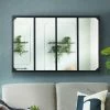Miroir Verrière 4 Bandes Design Industriel 110x70 Cm -MIROIR Soldes Magasin G CNF D21312643 B