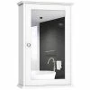 Giantex Armoire De Salle De Bain Avec Miroir, Armoire Miroir Murale à 2 Niveaux, Pour Pharmacie, Salle De Bain, Avec Etagère Réglable -MIROIR Soldes Magasin G CNF D61456604 B
