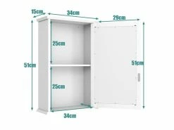 Giantex Armoire De Salle De Bain Avec Miroir, Armoire Miroir Murale à 2 Niveaux, Pour Pharmacie, Salle De Bain, Avec Etagère Réglable 11 Giantex Armoire De Salle De Bain Avec Miroir, Armoire Miroir Murale à 2 Niveaux, Pour Pharmacie, Salle De Bain, Avec Etagère Réglable -MIROIR Soldes Magasin G CNF D61456604 F