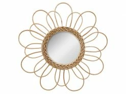 Atmosphera - Miroir Mural Fleur En Rotin D 38 Cm -MIROIR Soldes Magasin G CNF E73290727 D