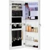 SONGMICS Armoire à Bijoux, Miroir De Toute-longueur, Sans Cadre, Psyché Murale Suspendu, Avec Serrure Et Miroir, Blanc JBC63WV1 -MIROIR Soldes Magasin G CNF F94503280 B