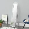 Miroir De Grande Taille Sur Pied Psyché Inclinable Solide Cadre Style Baroque Bois D'eucalyptus 160 X 40 Cm Blanc Mat [en.casa] -MIROIR Soldes Magasin G CNF H51053777 B