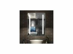 Miroir Lumineux Led 80x60cm Miroir De Salle De Bain Anti-buée