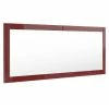 Miroir Bordeaux Haute Brillance 139 X 55 Cm -MIROIR Soldes Magasin G CNF I95381930 B
