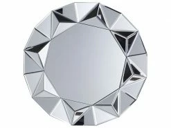 BELIANI Miroir Rond Argenté ø 70 Cm Habay