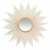 Miroir Déco Soleil Tube Doré Atmosphera -MIROIR Soldes Magasin G CNF L45110729 B