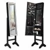 Armoire à Bijoux Sur Pied Giantex Avec Miroirs Style Romantique Noir -MIROIR Soldes Magasin G CNF L90507981 B