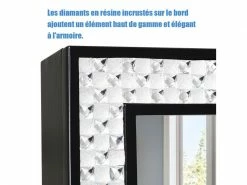 Armoire à Bijoux Sur Pied Giantex Avec Miroirs Style Romantique Noir 10 Armoire à Bijoux Sur Pied Giantex Avec Miroirs Style Romantique Noir -MIROIR Soldes Magasin G CNF L90507981 E