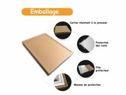 Ocean Sanitaire 90x70cm Miroir Salle De Bain Antibuéed--interrupteur Tactile--miroir Horizontal Ou Vertical--miroir Le -MIROIR Soldes Magasin G CNF O91435917 E