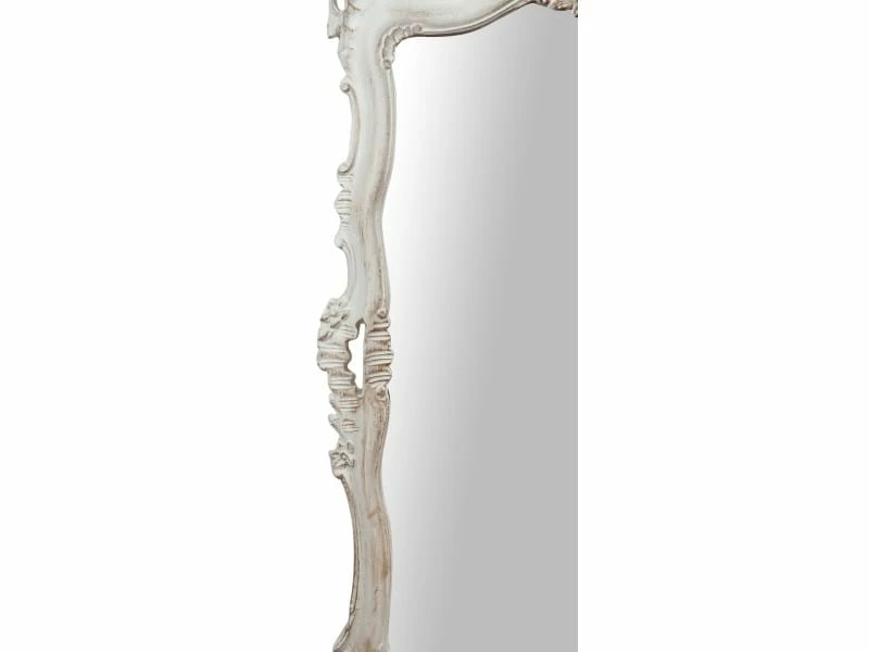 Miroir Le Miroir Mural De Style Shabby En Bois Avec Finition Blanc Antique Mesure L66xp7xh118 Cm Production Artisanale Florentine Made In Italy 6 Miroir Le Miroir Mural De Style Shabby En Bois Avec Finition Blanc Antique Mesure L66xp7xh118 Cm Production Artisanale Florentine Made In Italy – Image 4