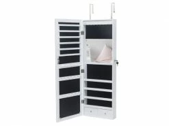 Armoire à Bijoux Murale 4 Couches En Bois Avec Miroir Complet 2 Tiroirs Avec Miroir Intérieur 8 Armoire De Rangement Pour Bijoux à Lumière Led Bleue 11 Armoire à Bijoux Murale 4 Couches En Bois Avec Miroir Complet 2 Tiroirs Avec Miroir Intérieur 8 Armoire De Rangement Pour Bijoux à Lumière Led Bleue -MIROIR Soldes Magasin G CNF S29969314 F