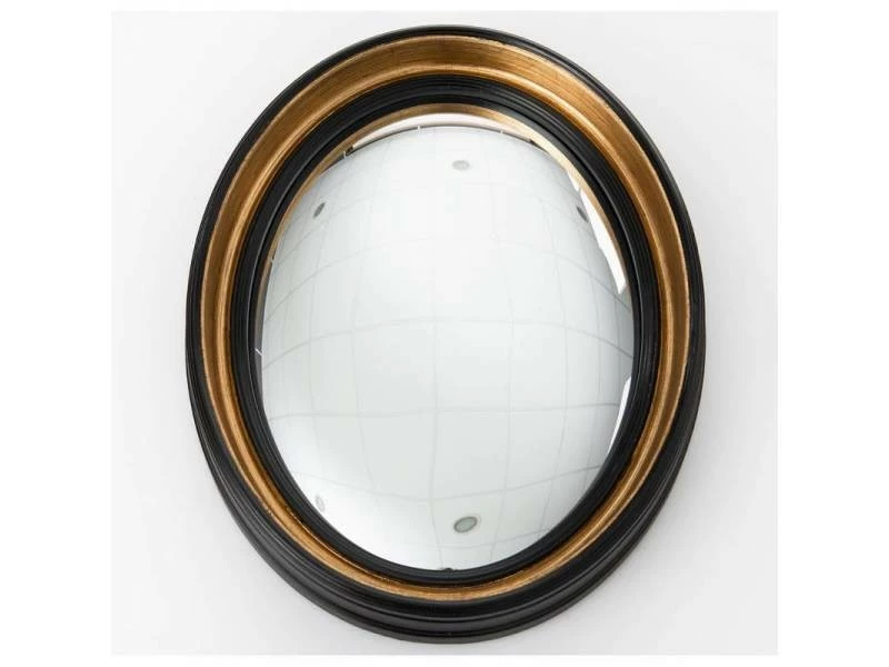 Grand Miroir Sorcière Noir Ovale Amadeus Décoration Murale Glace Convexe En Résine 5x39x49cm 4 Grand Miroir Sorcière Noir Ovale Amadeus Décoration Murale Glace Convexe En Résine 5x39x49cm – Image 2