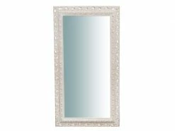 Miroir, Long Miroir Mural Rectangulaire, à Accrocher Au Mur, Horizontal Et Vertical, Shabby Chic, Salle De Bain, Chambre à Coucher, Cadre Finition Blanc Antique, Grand, Long, L70xp5xh129 Cm. Style Shabby Chic. -MIROIR Soldes Magasin G CNF Y19064506 C