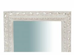 Miroir, Long Miroir Mural Rectangulaire, à Accrocher Au Mur, Horizontal Et Vertical, Shabby Chic, Salle De Bain, Chambre à Coucher, Cadre Finition Blanc Antique, Grand, Long, L70xp5xh129 Cm. Style Shabby Chic. -MIROIR Soldes Magasin G CNF Y19064506 E